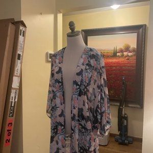 Ashley Graham Tropical Swim Suit Cover-Up